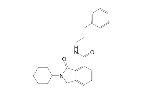 2-cyclohexyl-3-oxo-N-(3-phenylpropyl)-4-isoindolinecarboxamide