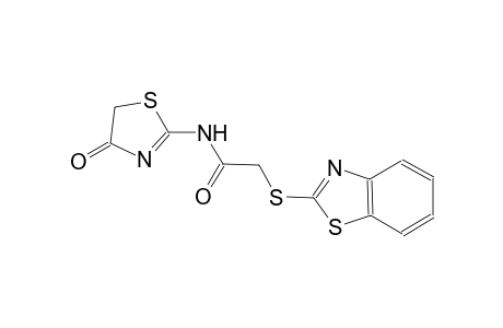 2-(1,3-benzothiazol-2-ylsulfanyl)-N-(4-oxo-4,5-dihydro-1,3-thiazol-2-yl)acetamide