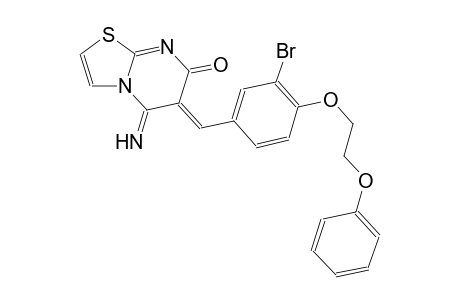 (6Z)-6-[3-bromo-4-(2-phenoxyethoxy)benzylidene]-5-imino-5,6-dihydro-7H-[1,3]thiazolo[3,2-a]pyrimidin-7-one