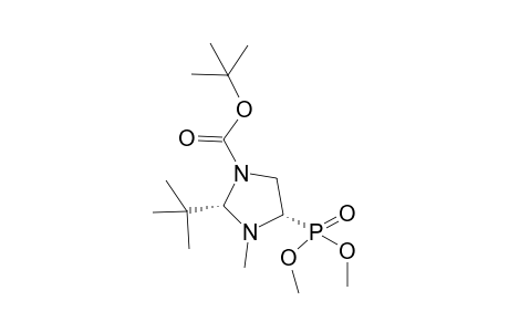 t-Butyl (2R,4R)-2-t-butyl-4-dimethoxyphosphoryl-3-methyl-1,3-imidazolidine-1-carboxylate