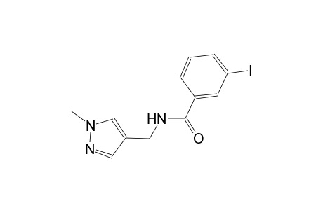 3-iodo-N-[(1-methyl-1H-pyrazol-4-yl)methyl]benzamide