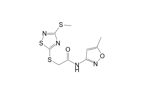 Acetamide, N-(5-methyl-3-isoxazolyl)-2-[[3-(methylthio)-1,2,4-thiadiazol-5-yl]thio]-