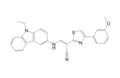 (2E)-3-[(9-ethyl-9H-carbazol-3-yl)amino]-2-[4-(3-methoxyphenyl)-1,3-thiazol-2-yl]-2-propenenitrile