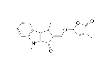 1,4-Dimethyl-2-[(4'-methyl-5'-oxo-2',5'-dihydrofuran-2'-yloxy)methylene]-1,2-dihydrocyclopenta[b]indol-3(4H)-one