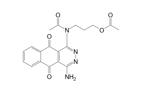 3-[acetyl-(1-amino-5,10-dioxo-benzo[g]phthalazin-4-yl)amino]propyl acetate