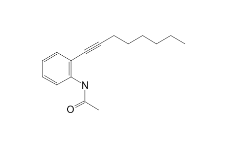 N-(2-oct-1-ynylphenyl)acetamide
