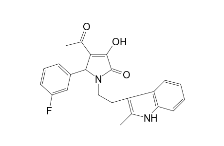 4-Acetyl-5-(3-fluorophenyl)-3-hydroxy-1-[2-(2-methyl-1H-indol-3-yl)ethyl]-1,5-dihydro-2H-pyrrol-2-one
