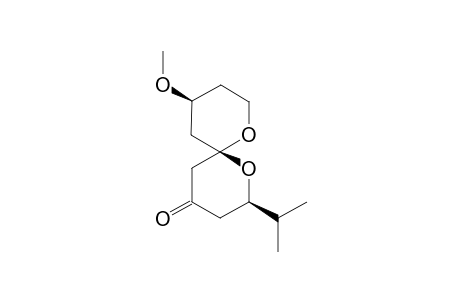 (2R,6R,10S)-10-Methoxy-2-(1-(methyl)ethyl)-1,7-dioxaspiro[5.5]undecan-4-one