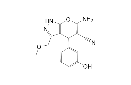 pyrano[2,3-c]pyrazole-5-carbonitrile, 6-amino-1,4-dihydro-4-(3-hydroxyphenyl)-3-(methoxymethyl)-