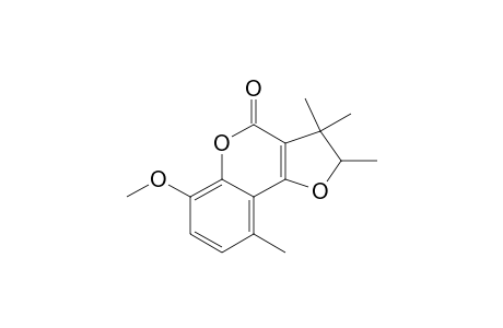 4H-Furo[3,2-c][1]benzopyran-4-one, 2,3-dihydro-6-methoxy-2,3,3,9-tetramethyl-