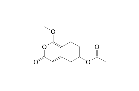 3H-2-Benzopyran-3-one, 6-(acetyloxy)-5,6,7,8-tetrahydro-1-methoxy-