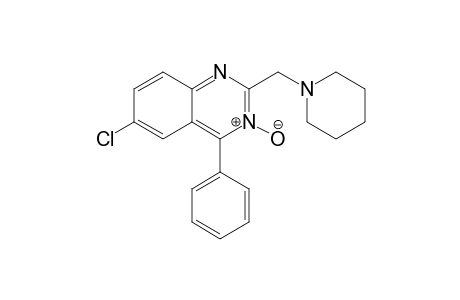 4-Phenyl-6-chloro-2-(piperidinomethyl)quinazolin-3-oxide