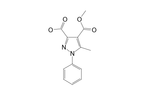 4-(METHOXYCARBONYL)-5-METHYL-1-PHENYL-1H-PYRAZOLE-3-CARBOXYLIC-ACID