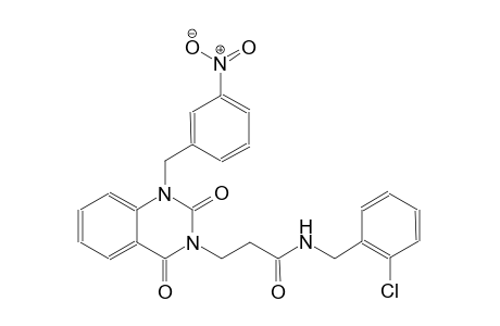 N-(2-chlorobenzyl)-3-(1-(3-nitrobenzyl)-2,4-dioxo-1,4-dihydro-3(2H)-quinazolinyl)propanamide