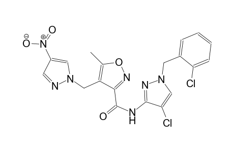 N-[4-chloro-1-(2-chlorobenzyl)-1H-pyrazol-3-yl]-5-methyl-4-[(4-nitro-1H-pyrazol-1-yl)methyl]-3-isoxazolecarboxamide