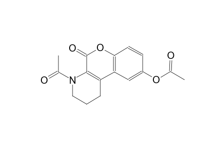 4-acetyl-5-oxo-1,3,4,5-tetrahydro-2H-chromeno[3,4-b]pyridin-9-yl acetate
