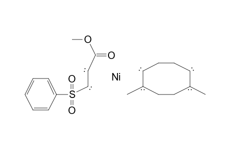 Nickel, (1,6-dimethylcycloocta-1,5-diene)[methyl trans-.beta.-phenylsulfonylacrylate]