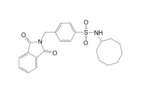 4-[[1,3-bis(oxidanylidene)isoindol-2-yl]methyl]-N-cyclooctyl-benzenesulfonamide