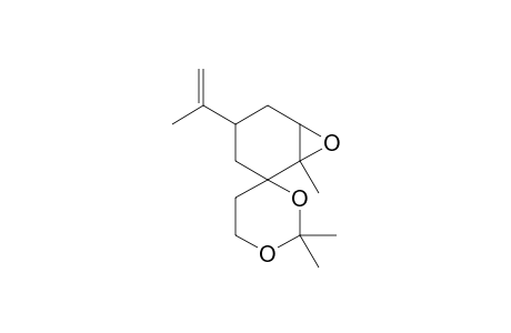 7,8-Epoxy-10-isopropenyl-2,2,7-trimethyl-1,3-dioxa-spiro[5.5]undecane