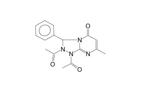 1,2-diacetyl-3-phenyl-7-methyl-1H-2,3-dihydro-1,2,4-triazolo[3,4-b]pyrimidin-5-one