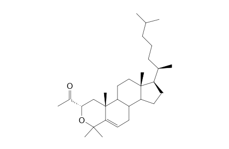 Ethanone, 1-[(2.alpha.)-4,4-dimethyl-3-oxacholest-5-en-2-yl]-