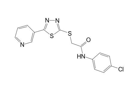 N-(4-chlorophenyl)-2-{[5-(pyridin-3-yl)-1,3,4-thiadiazol-2-yl]sulfanyl}acetamide