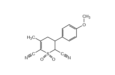 3,4-dihydro-3-(p-methoxyphenyl)-5-methyl-2H-thiopyran-2,6-dicarbonireilw, 1,1-dioxide