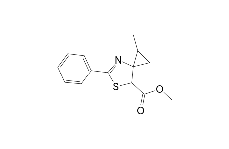 Methyl 2'-phenylspiro-[2'-methylcyclopropane-1,5'(4'H)-thiazoline]-4'-carboxylate