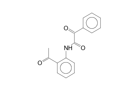 Glyoxylamide, N-(2'-acetylphenyl)-2-phenyl-