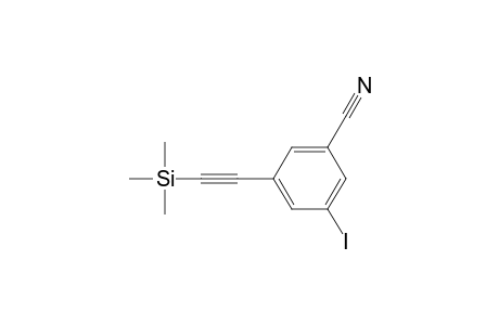 3-iodanyl-5-(2-trimethylsilylethynyl)benzenecarbonitrile