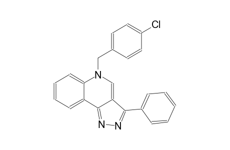 5H-pyrazolo[4,3-c]quinoline, 5-[(4-chlorophenyl)methyl]-3-phenyl-