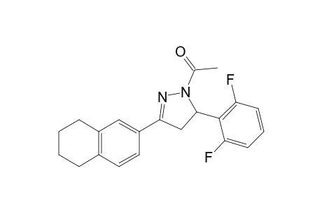 1-ACETYL-4-(2,6-DIFLUOROPHENYL)-3-(1,2,3,4-TETRAHYDRONAPHTHALEN-6-YL)-2-PYRAZOLINE