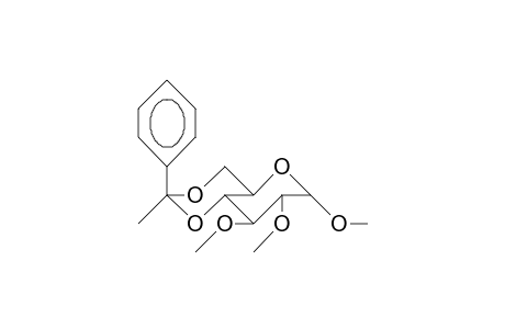 Methyl 4,6-O-(S)-(2'-methyl-benzylidene)-2,3-di-O-methyl-A,D-glucopyranoside