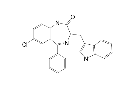 7-Chloro-3-(1H-indol-3-ylmethyl)-5-phenyl-1,3-dihydro-benzo[E][1,4]diazepin-2-one