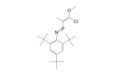 Z-3-METHYL-4-METHOXY-1-(2,4,6-TRI-TERT.-BUTYLPHENYL)-4-CHLORO-1-AZAPHOSPHABUTA-1,3-DIENE
