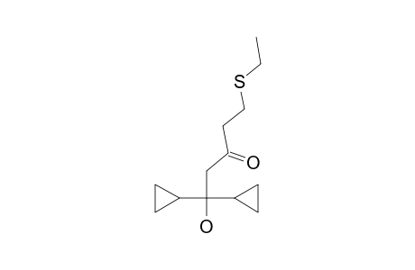 1,1-DICYCLOPROPYL-5-ETHYLTHIO-1-HYDROXY-PENTAN-3-ONE