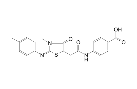 benzoic acid, 4-[[[(2E)-3-methyl-2-[(4-methylphenyl)imino]-4-oxothiazolidinyl]acetyl]amino]-