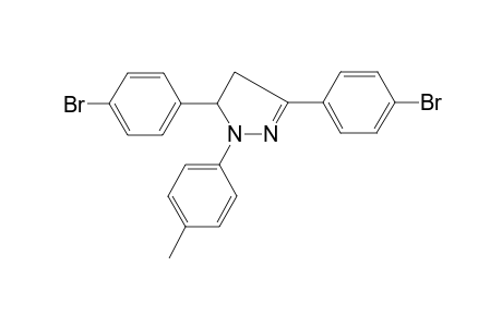 3,5-bis(4-bromophenyl)-1-(4-methylphenyl)-4,5-dihydro-1H-pyrazole
