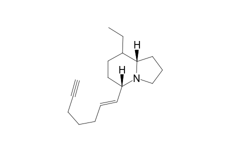 8-Ethyl-5-(2"-hepten-6''-ynyl)-indolizidine