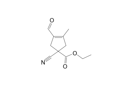 Ethyl 1-cyano-3-formyl-4-methylcyclopent-3-enecarboxylate