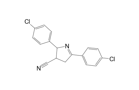 2,5-bis(4-chlorophenyl)-1-pyrroline-3-carbonitrile