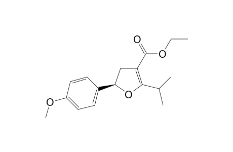 Ethyl (5R)-2-isopropyl-5-(4-methoxyphenyl)-4,5-dihydrofuran-3-carboxylate