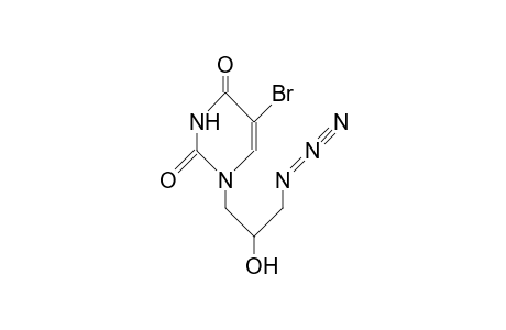 1-(3'-Azido-2'-hydroxy-propyl)-5-bromo-uracil