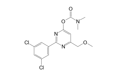 2-(3,5-dichlorophenyl)-6-(methoxymethyl)-4-pyrimidinol, dimethylcarbamate (ester)