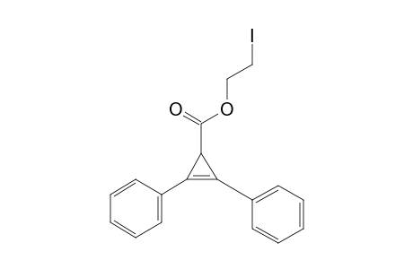 2-Cyclopropene-1-carboxylic acid, 2,3-diphenyl-, 2-iodoethyl ester
