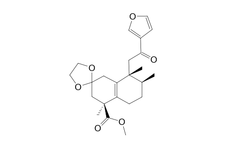 (4'S,7'S,8'R)-8'-(2-Furan-3-yl-2-oxo-ethyl)-4',7',8'-trimethyl-3',4',5',6',7',8'-hexahydro-1'H-spiro[[1,3]dioxolane-2,2'-naphthalene]-4'-carboxylic acid methyl ester
