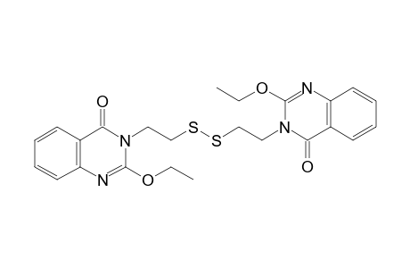 Bis[(2-ethoxy-3,4-dihydro-4-oxo-3-quinazolinyl)ethyl] disulfide