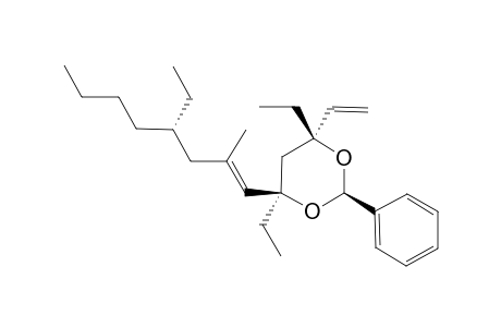 (4S,4'R,6R)-4,6-DIETHYL-4-(4-ETHYL-2-METHYLOCT-1-ENYL)-2-PHENYL-6-VINYL-[1,3]-DIOXANE