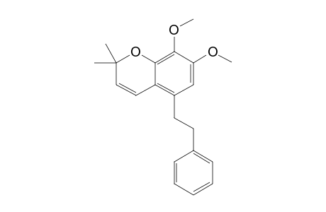 2,2-DIMETHYL-7,8-DIMETHOXY-5-(2-PHENYLETHYL)-CHROMENE