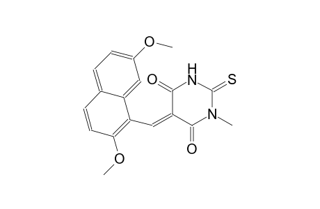 (5E)-5-[(2,7-dimethoxy-1-naphthyl)methylene]-1-methyl-2-thioxodihydro-4,6(1H,5H)-pyrimidinedione